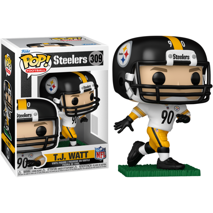 Pre-Order: NFL Football - T.J. Watt (Away Uniform) Pittsburgh Steelers Pop! Vinyl Figure