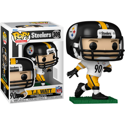 Pre-Order: NFL Football - T.J. Watt (Away Uniform) Pittsburgh Steelers Pop! Vinyl Figure