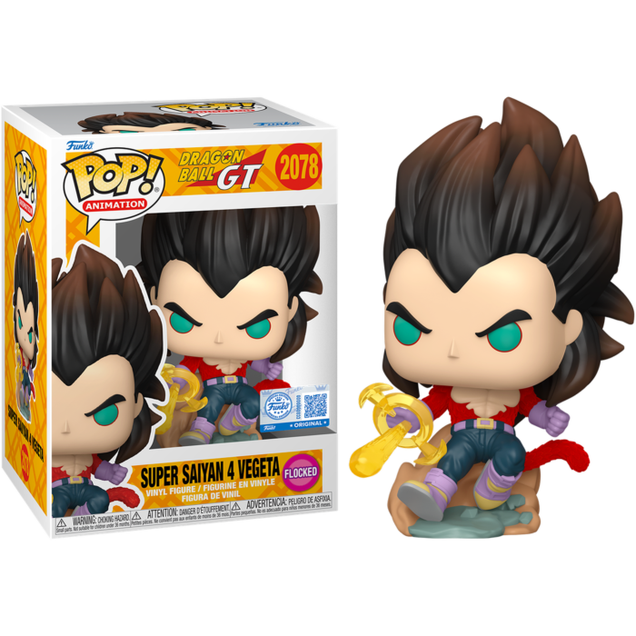Pre-Order: Dragon Ball: GT - Super Saiyan 4 Vegeta (Flocked) Pop! Vinyl Figure