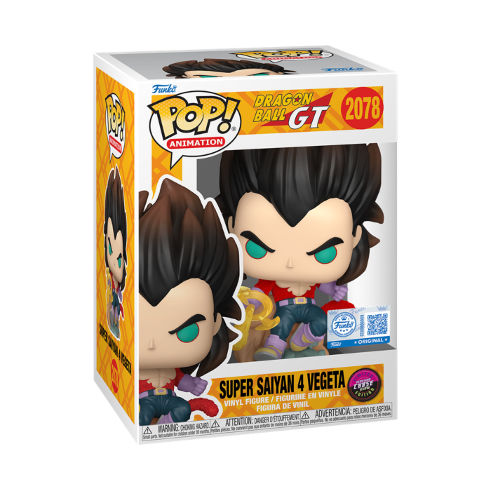 Pre-Order: Dragon Ball: GT - Super Saiyan 4 Vegeta (Flocked) Gogeta Chase Pop! Vinyl Figure Bundle of 6 (set of 6 Pops)
