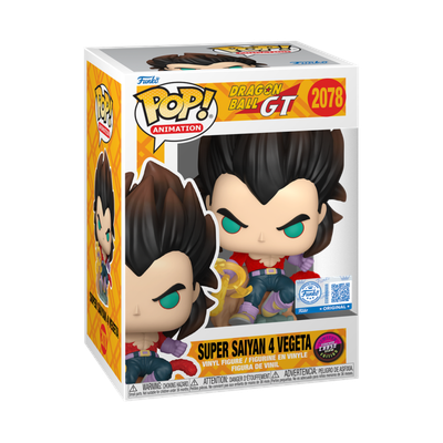 Pre-Order: Dragon Ball: GT - Super Saiyan 4 Vegeta (Flocked) Gogeta Chase Pop! Vinyl Figure Bundle of 6 (set of 6 Pops)