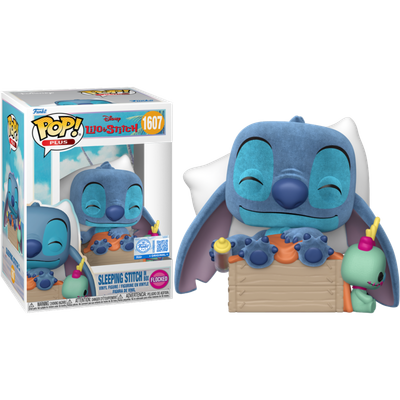 Pre-Order: Lilo &amp; Stitch - Sleeping Stitch in Box (Flocked) Pop! Plus Vinyl Figure