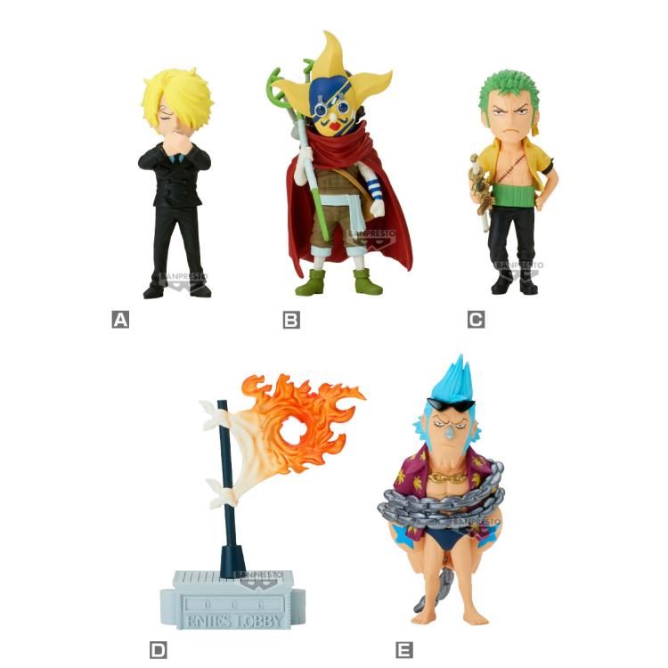 One Piece World Collectable Figure Enies Lobby 2 Complete 5 Figures Set