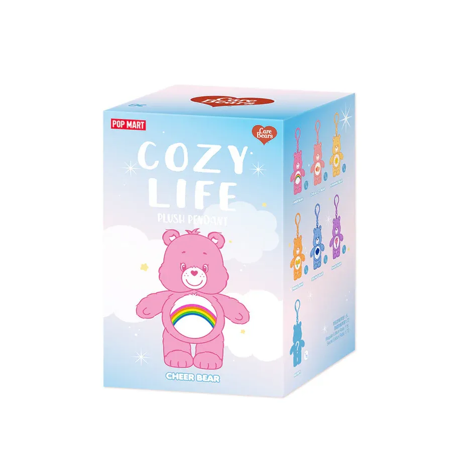 Pre-Order: POP MART Care Bears Cozy Life Series Plush Pendant Blind Box (1 Blind Box)  (100% Authentic)
