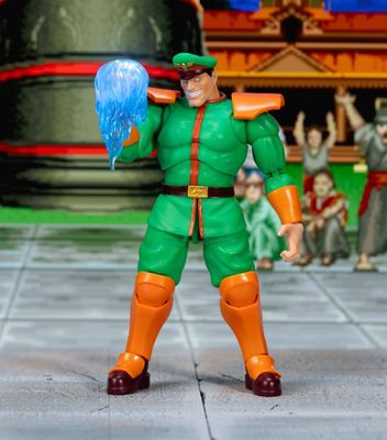 Pre-Order: Street Fighter II - M. Bison (Player 2) Deluxe 1:12 Scale Action Figure