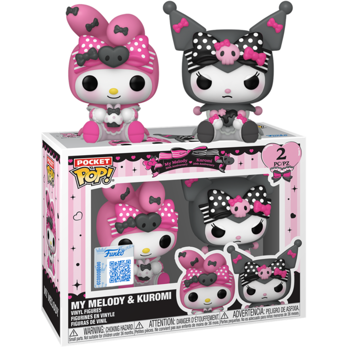 Pre-Order: Hello Kitty &amp; Friends - My Melody &amp; Kuromi Pocket Pop! Vinyl Figure 2-Pack