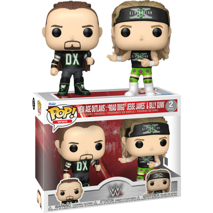 Pre-Order: WWE: New Age Outlaws - &quot;Road Dogg&quot; Jesse James &amp; Billy Gunn Pop! Vinyl Figure 2-Pack