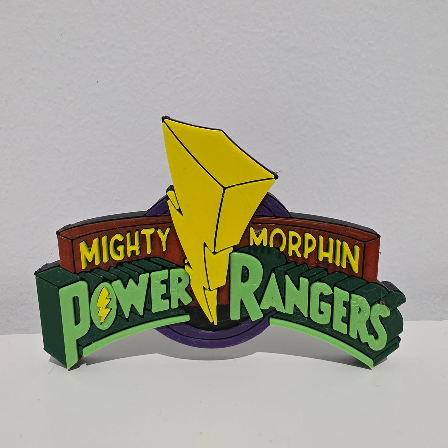 3D Print Logo- Mighty Morphin Power Rangers