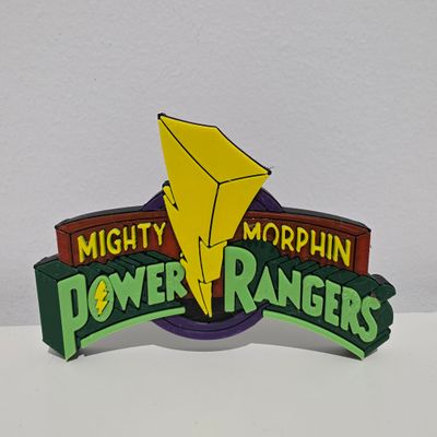 3D Print Logo- Mighty Morphin Power Rangers