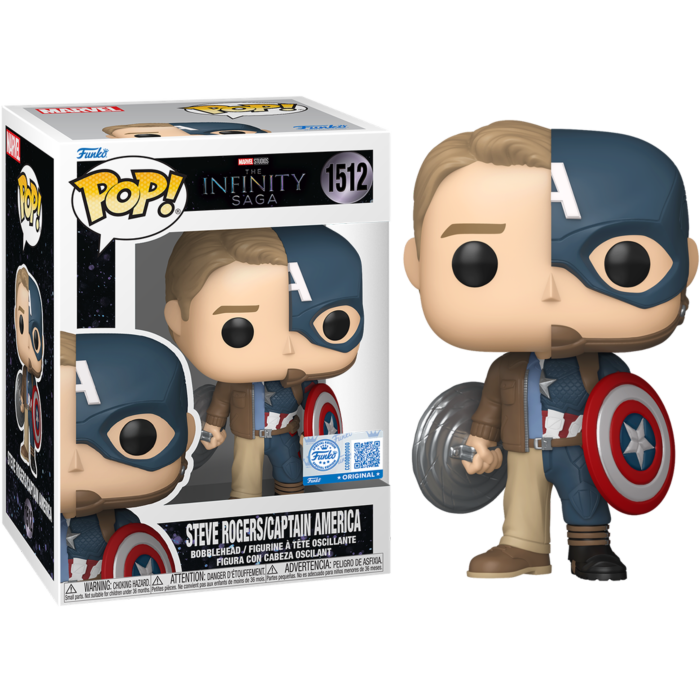 Marvel: The Infinity Saga - Steve Rogers/Captain America Split Pop! Vinyl Figure