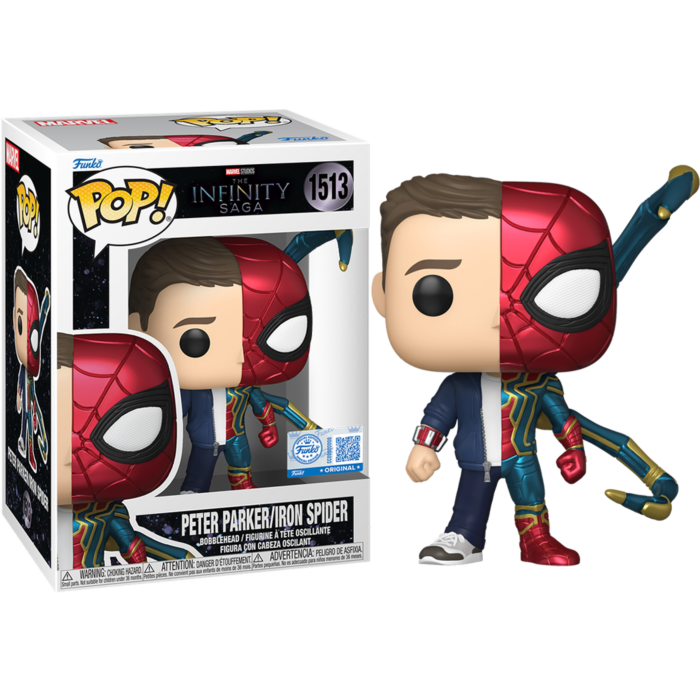 Marvel: The Infinity Saga - Peter Parker/Iron Spider Split Pop! Vinyl Figure