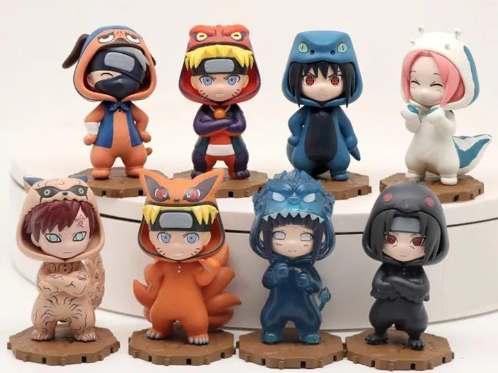 Pre-Order: Naruto BN Figure Q Pajamas Series Box of 8 Figures (1 Case if 8 Boxes)