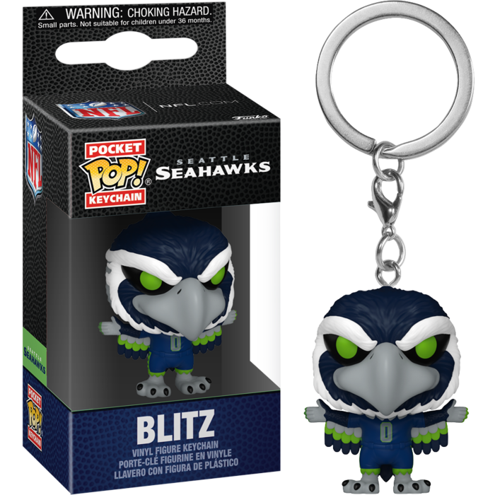Pre-Order: NFL Football - Blitz Seattle Seahawks Mascot Pocket Pop! Keychain