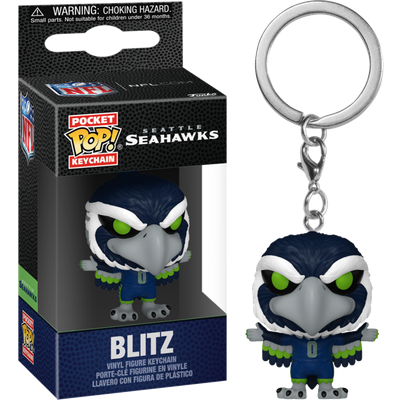 Pre-Order: NFL Football - Blitz Seattle Seahawks Mascot Pocket Pop! Keychain