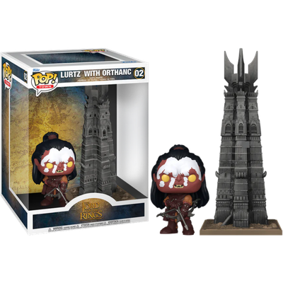 Pre-Order: The Lord of the Rings - Lurtz with Orthanc Pop! Town Vinyl Figure