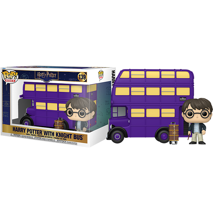 Pre-Order: Harry Potter - Harry Potter with Knight Bus Pop! Rides Vinyl Figure