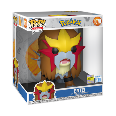 Pokemon - Entei 10&quot; Jumbo Pop! Vinyl Figure (2025 Summer Convention Exclusive)
