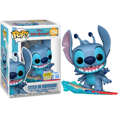 Lilo &amp; Stitch - Stitch on Surfboard Pop! Vinyl Figure (2025 Summer Convention Exclusive)