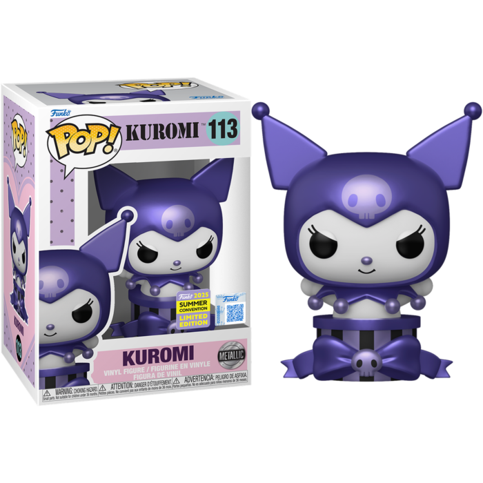 Hello Kitty &amp; Friends - Kuromi Metallic Pop! Vinyl Figure (2025 Summer Convention Exclusive)