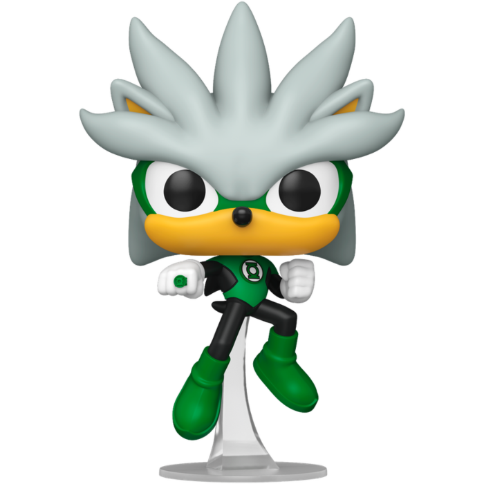Pre-Order: Justice League x Sonic the Hedgehog - Silver as The Green Lantern Pop! Vinyl Figure