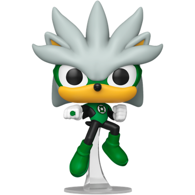 Pre-Order: Justice League x Sonic the Hedgehog - Silver as The Green Lantern Pop! Vinyl Figure