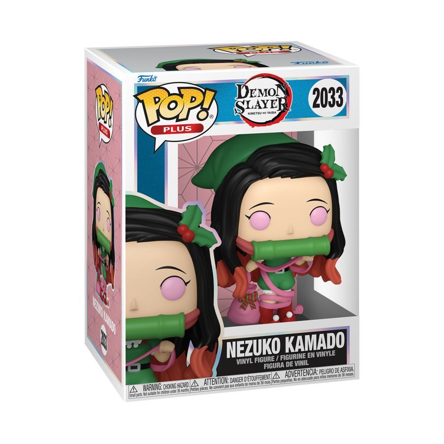 Pre-Order: Demon Slayer - Nezuko Kamado (Holiday) Pop! Plus Vinyl Figure