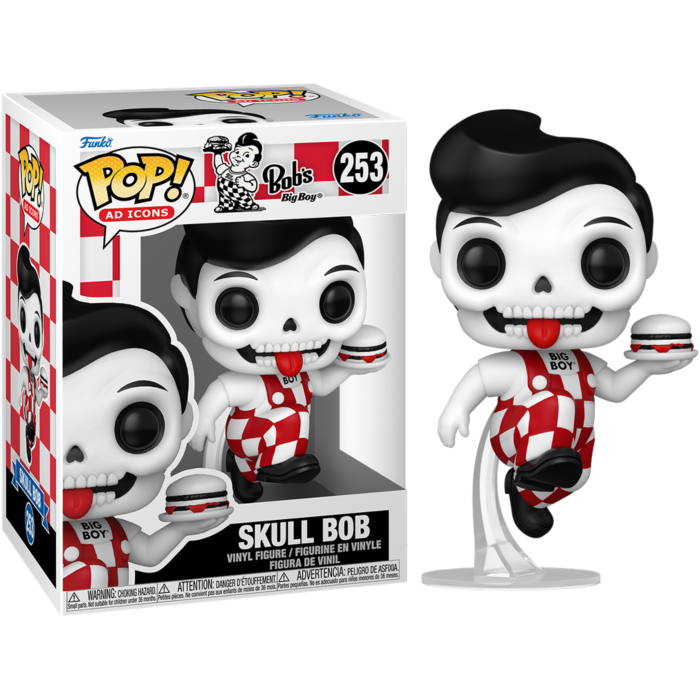 Ad Icons: Bob&#39;s Big Boy - Skull Bob Pop! Vinyl Figure