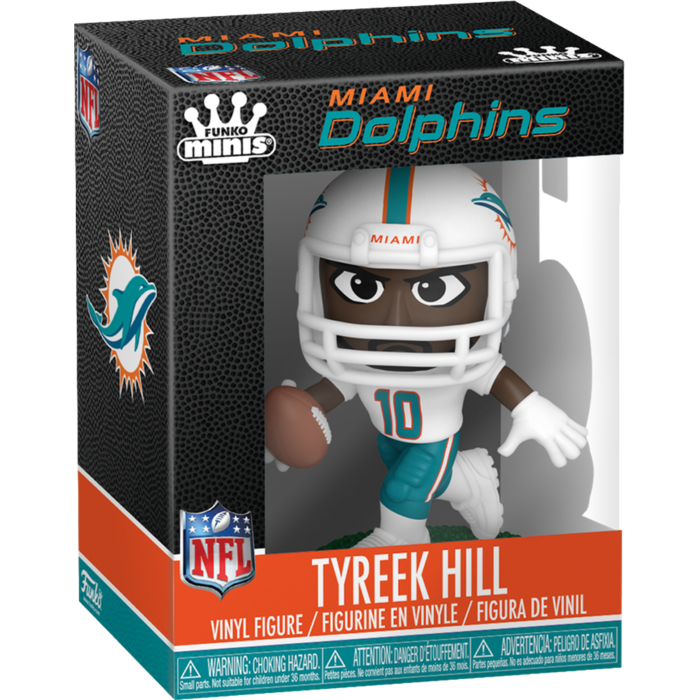 Pre-Order: NFL: Football - Funko Minis 3&quot; Vinyl Figure-  Tyreek Hill of the Miami Dolphins