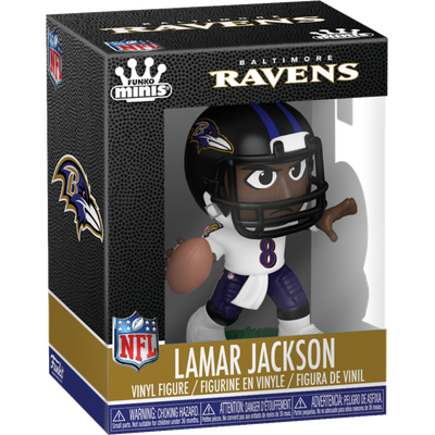 Pre-Order: NFL: Football - Funko Minis 3&quot; Vinyl Figure- Lamar Jackson of the Baltimore Ravens