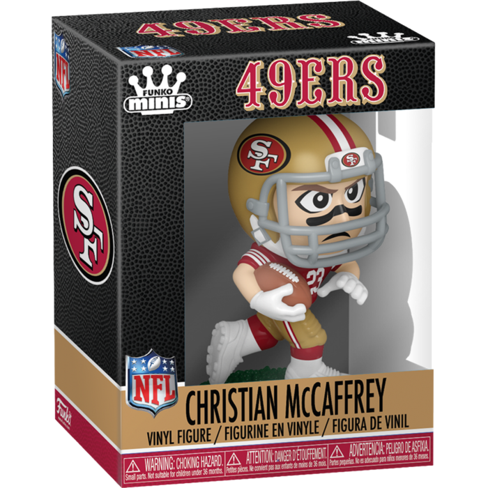 Pre-Order: NFL: Football - Funko Minis 3&quot; Vinyl Figure- Christian McCaffrey of the San Francisco 49ers