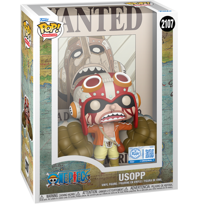 One Piece - God Usopp Wanted Poster Pop! Cover Vinyl Figure