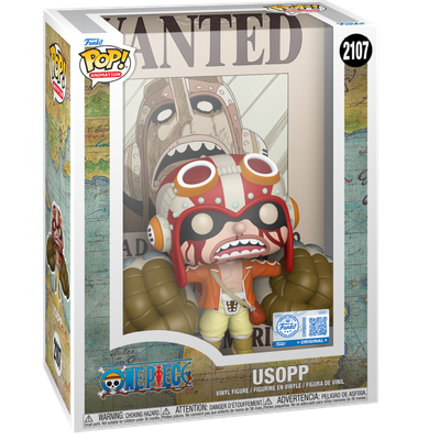 One Piece - God Usopp Wanted Poster Pop! Cover Vinyl Figure