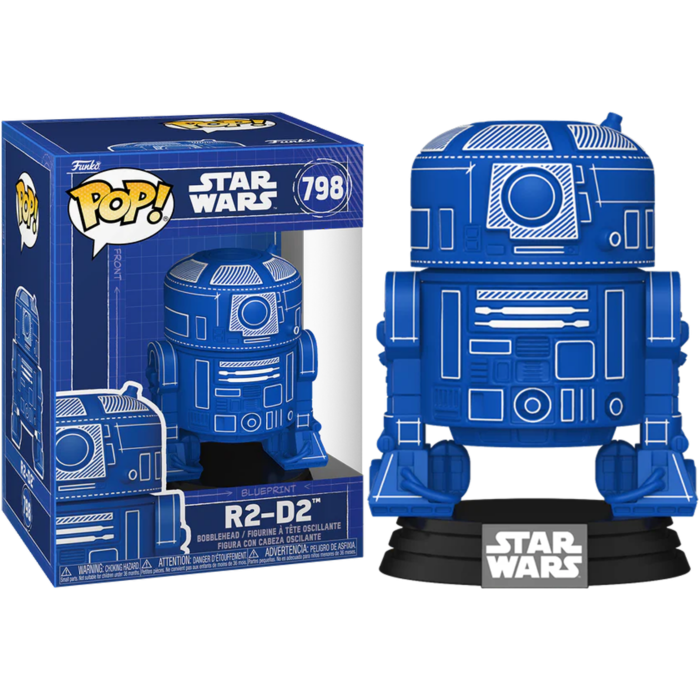 Pre-Order: Star Wars - R2-D2 (Blueprint) Pop! Vinyl Figure