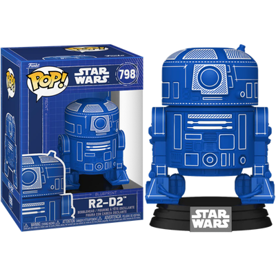 Pre-Order: Star Wars - R2-D2 (Blueprint) Pop! Vinyl Figure