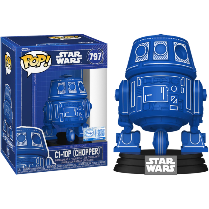 Pre-Order: Star Wars - C1-10P Chopper (Blueprint) Pop! Vinyl Figure