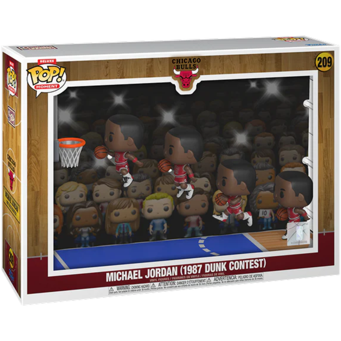 Pre-Order: NBA Basketball - Michael Jordan (1987 Dunk Contest) Deluxe Pop! Moment Vinyl Figure