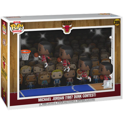 Pre-Order: NBA Basketball - Michael Jordan (1987 Dunk Contest) Deluxe Pop! Moment Vinyl Figure