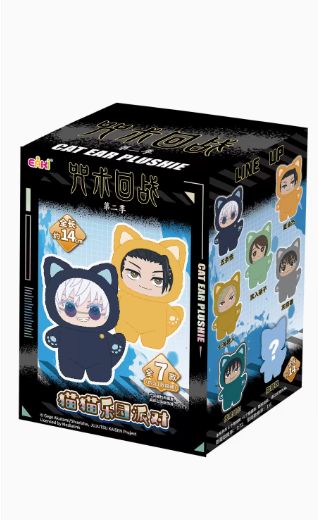 Top Toys Eaki - Jujutsu Kaisen Cat Ear Plush Blind Box (1 Random Box)