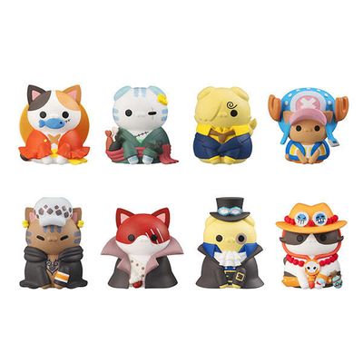 ONE PIECE - MEGA CAT PROJECT NYAN PIECE NYAN! VOL.1 - IM GONNA BE KING OF THE PAW-RATES!! BOX OF 8 FIGURES