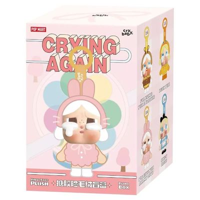Pre-Order: POP MART - Crybaby Crying Again Series Vinyl Face Plush Blind Box (1 Blind Box)  (100% Authentic)