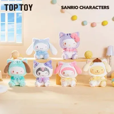 Pre-Order: TOPTOY Sanrio Characters Play with Kittens Blind Box Plush Figure (1 Blind Box)  (100% Authentic)