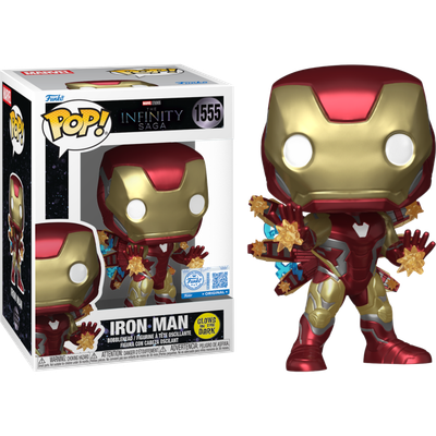 Pre-Order: Avengers: Endgame - Iron Man with Beams Glow-in-the-Dark Pop! Vinyl Figure