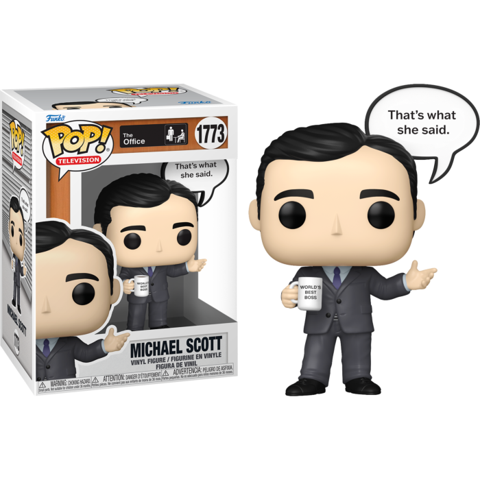 Pre-Order: The Office - Michael Scott (That&#39;s What She Said) Pop! Vinyl Figure
