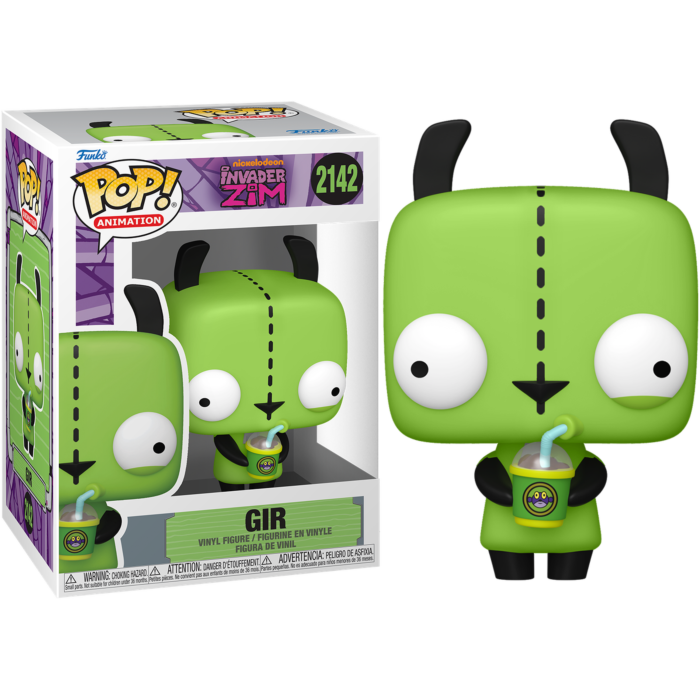Pre-Order: Invader Zim - GIR with Drink Pop! Vinyl Figure