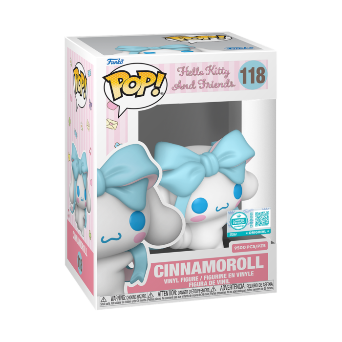 Hello Kitty and Friends - Cinnamoroll with Bow Pop! Vinyl Figure (Supreme Limited Edition)