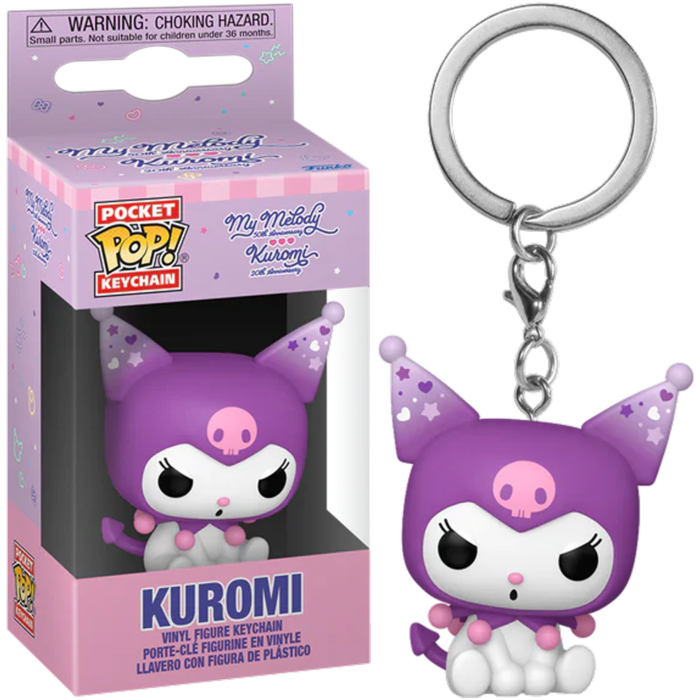 Hello Kitty - Kuromi Pop! 20th Anniversary Keychain