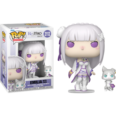 Pre-Order: Re:ZERO - Emilia with Puck Pop! Vinyl Figure