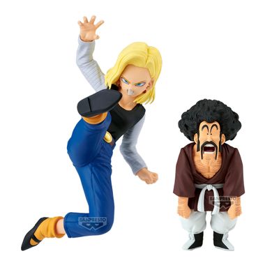Pre-Order: Dragon Ball Z Match Makers Android 18 &amp; Mr. Satan (Vs. Mighty Mask) Figures
