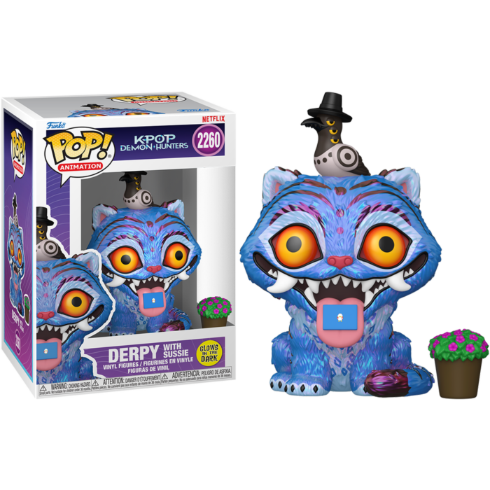 Pre-Order: K-Pop Demon Hunters - Derpy with Sussie Glow-in-the-Dark Pop! Vinyl Figure