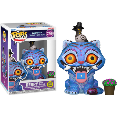 Pre-Order: K-Pop Demon Hunters - Derpy with Sussie Glow-in-the-Dark Pop! Vinyl Figure